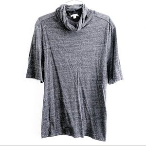 JAMES PERSE cowl neck 3/4 sleeve tunic shirt top 4